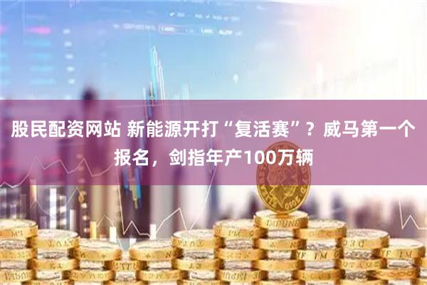 股民配资网站 新能源开打“复活赛”？威马第一个报名，剑指年产100万辆